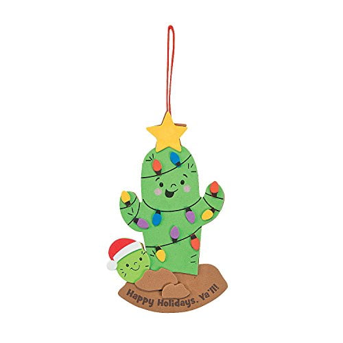 Download Cactus Christmas Tree Ornament Craft Kit Walmart Com Walmart Com PSD Mockup Templates