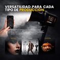 thumbnail image 3 of Luz LED COB de mano LIVLUX L80 80W para foto y video con app, 2700K a 6500K, CRI 97 y adaptador, 3 of 9