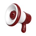 thumbnail image 4 of Megáfono con cadena, micrófono de mano, juguete de sonido portátil con música y disco, pequeño megáfono de , altavoz fuerte para niños mayores de Rojo, 4 of 8