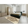 thumbnail image 5 of Ahgly Company Machine Washable Indoor Square Transitional Khaki Gold Area Rugs, 7' Square, 5 of 7