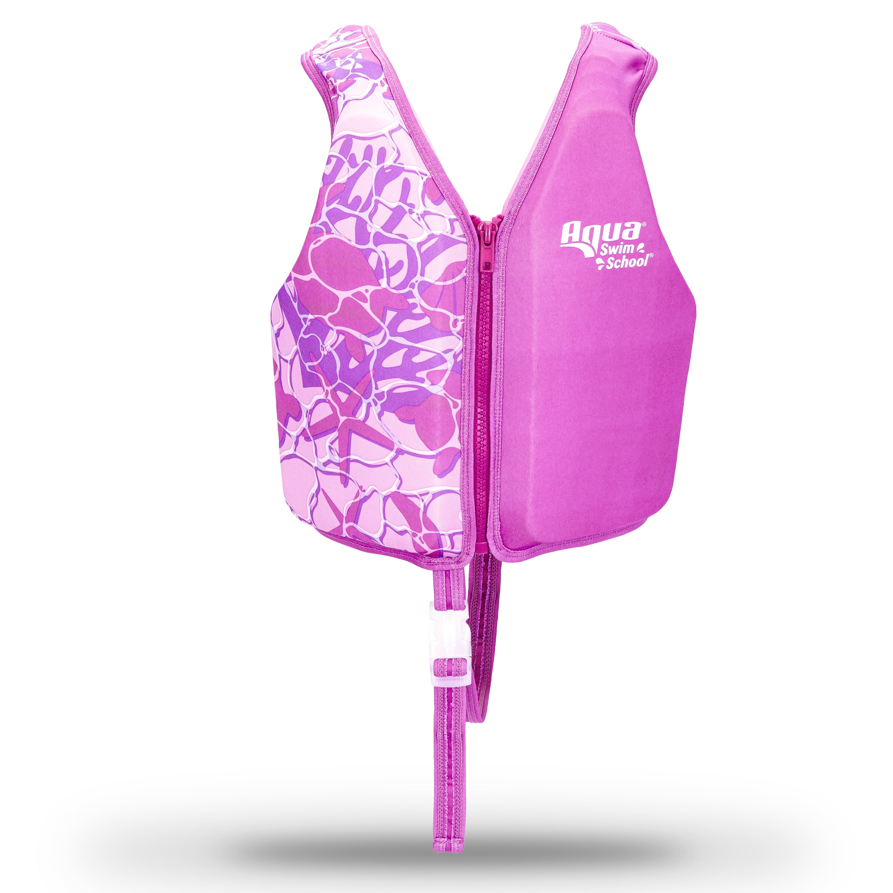 (2 pack) SwimSchool Swim Training Vest, Small/Medium, Ages 2-4 Years, Pink Turtle