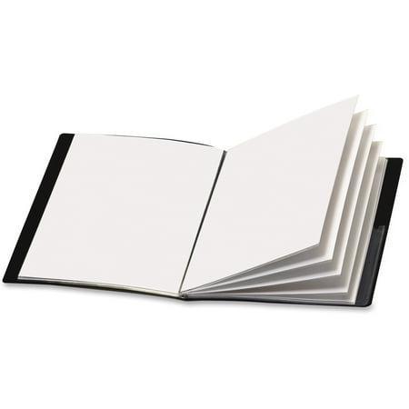 - Cardinal ShowFile Display Bk w/Custom Cvr Pkt, 24 Ltr-Size Sleeves, Black