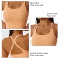 thumbnail image 3 of Sujetador deportivo ACTIVE de entrenamiento Camisetas sin Mangas Yoga Criss Cross Back Elástico cuello cuadrado, 3 of 5