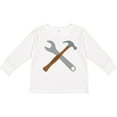 thumbnail image 3 of Inktastic Future Carpenter Tools Hammer Wrench Boys Long Sleeve Toddler T-Shirt, 3 of 5