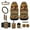 American Tribal Highland Cow Sunflower Brown, variant on Renewold American Tribal Wolf Teal 12 Pack Car Seat Cover Full Set with Steering Wheel Armrest Cover Seatbelt Pads Trash Can Air Vent Holder Rear View Mirror Cover Coasters Key Chain