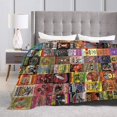 thumbnail image 5 of Rock Band Collage Blanket Soft Cozy Fleece Throw Blanket Plush Lightweight Warm Fuzzy Flannel Blankets and Throws for Couch Sofa Bed 50"X40", 5 of 14