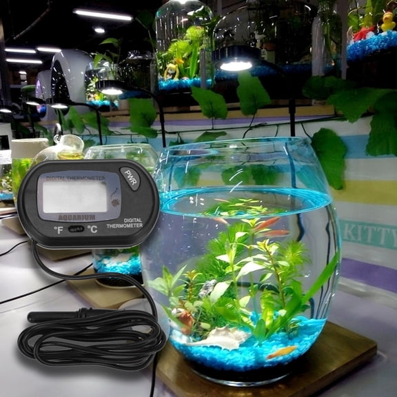 OFFIGAM 1Set Fish Tank Water Testing Kit with Waterproof Feature ABS Black