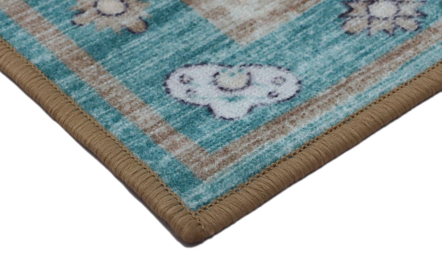 Tapis de couloir floral Home Decor Inc – 61 x 152 cm, vert, idéal pour les couloirs, les entrées et les cuisines