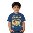 thumbnail image 4 of 250 Anniversary USA Shirt Kids Shirts Patriotic Boys Graphic Independence Day Print Tee for Children Blue 1 Years-2 Years, 4 of 4
