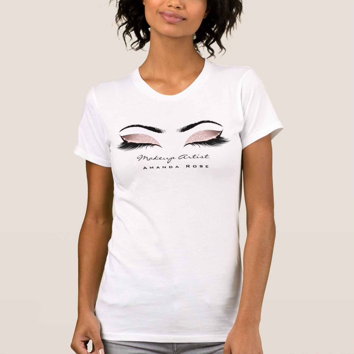 SFNEEWHO Tie Dye Unisex T-Shirts Makeup 