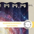 thumbnail image 6 of Sun Explosion Kitchen Curtains Window Panels, Modern Abstract Art Galaxy Universe Insulated Window Treatment Curtain, Grommet Curtains for Bedroom/Living Room/Bathroom, 2 Piece 52"Wx72"L, 6 of 8