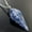 Blue Spot, variant on Cone Pendulum Natural Crystal Gemstone Hexagonal Point Pendant Energy Healing
