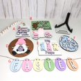 thumbnail image 2 of Kit de colgante de conejito de Pascua, accesorio, letreros de bienvenida, adornos, manualidades 6x12cm, 2 of 8