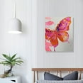 thumbnail image 4 of Nawypu Pink Butterfly Wall Art Canvas Preppy Room Decor Poster Aesthetic Posters for Wall Watercolor Butterfly Art Pink Trendy Room Decor Teens Girly Poster Aesthetic Wall Art Prints, 4 of 5