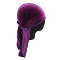 thumbnail image 1 of Sombrero de Bandana de para Hombres Transpirables Gorra de Turbante Headwear - Púrpura, tal se describe Macarena Gorra de terciopelo Bandana Durag, 1 of 8