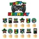 thumbnail image 3 of Juego de suministros para fiestas de videojuegos, decoración para fiesta de cumpleaños de bebé niño, telón de fondo para juegos de feliz cumpleaños, cubiertas para mesas de juego, globos para jugadore, 3 of 5