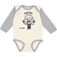 thumbnail image 3 of Inktastic Metal Face Boys or Girls Long Sleeve Baby Bodysuit, 3 of 5