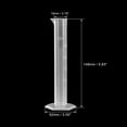thumbnail image 2 of Unique Bargains 25ml Laboratory Measurements Clear White Plastic Graduated Cylinder 2 Pcs, 2 of 4