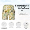 thumbnail image 6 of Picia Animal Tree pattern Mens Swim Trunks with Compression Liner Stretch Beach Shorts Quick Dry with Zipper Pockets No-Chafing Board Shorts-XX-Large, 6 of 9