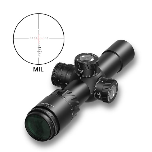 DISCOVERYOPT HD 2-12X24 Hunting Riflescope FFP Side Focus Illuminated Reticle 30mm Tube Optics Scope