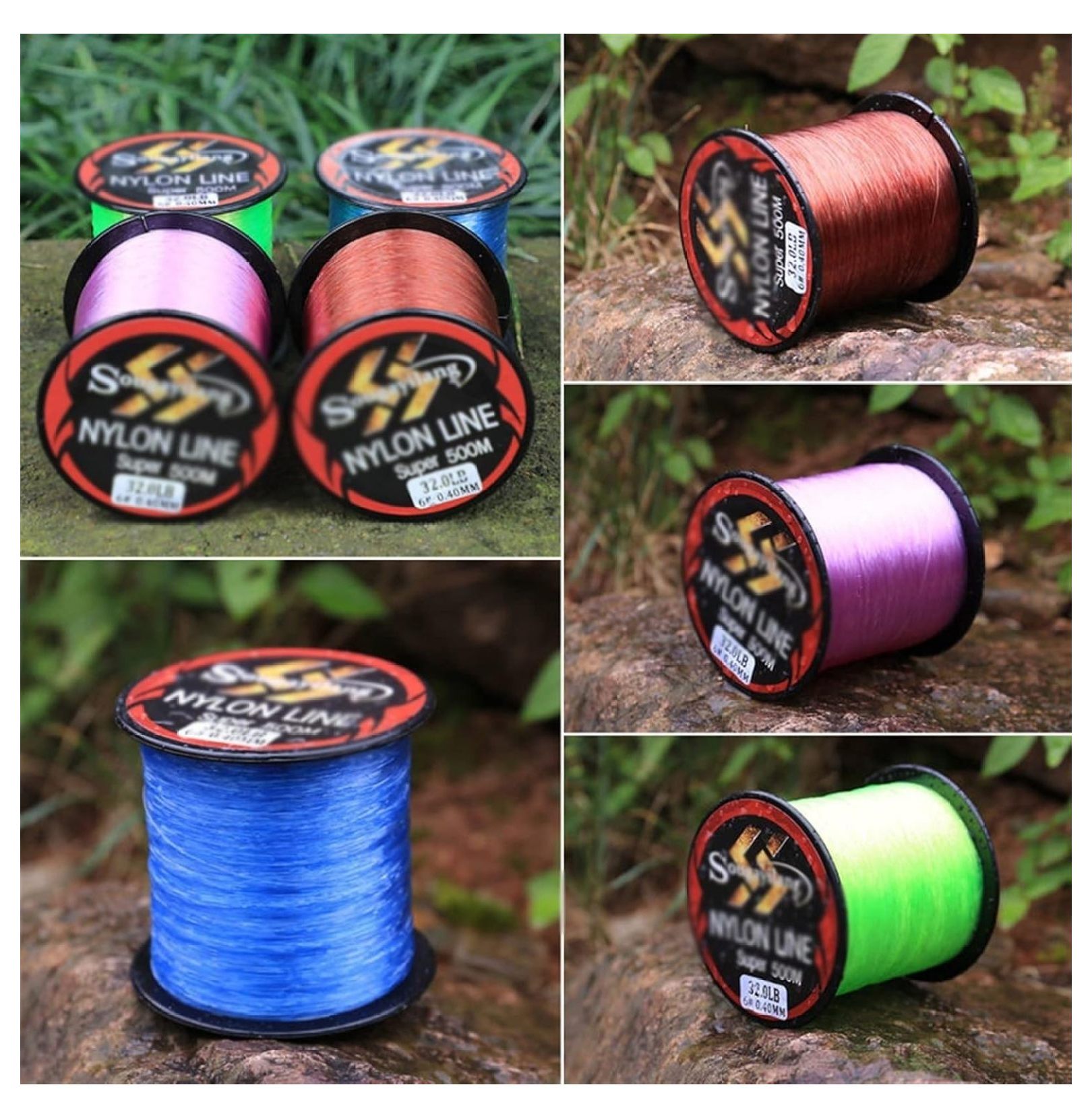 PATIKIL Clear Nylon Fishing Line - 500M Spool For DIY Crafts & Freshwater Fishing