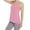 Pink, variant on Women's Ice Silk Sexy Yoga Shaped Exercise Running Vest