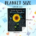 thumbnail image 4 of 18th Birthday Gifts for Daughter, Best Daughter Gifts for 18 Year Old Girl, Cool 18th Birthday Gifts for Daughter, 18th Birthday Gift Ideas for Daughter, Gift for 18th Daughter Blanket, 4 of 7