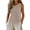 Khaki, variant on Summer Tank Tops for Women Trendy Sleeveless Button Tank Shirts Casual Split Crewneck Blouses Fashion Clothes
