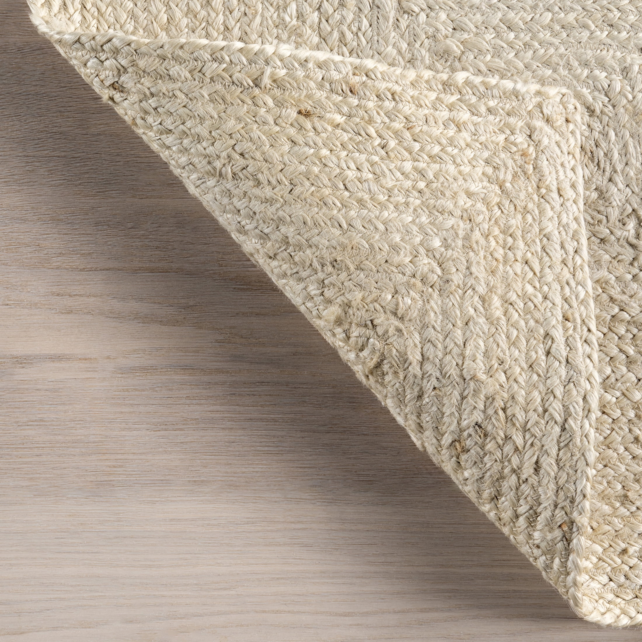 Rugs USA Juniper Tiled Jute Area Rug, 2' 6" x 8', Runner, Christie Ivory