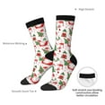 thumbnail image 4 of Rateoe Gnomes Merry Christmas for Women Casual Calf Socks - Cute Crew Socks - Thin Soft Above Ankle Socks Size 5-11, 4 of 6