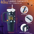 thumbnail image 6 of Ochapa 40 oz Halloween Tumbler With Handle And Straw, Double Wall Stainless Steel Water Bottle With Lid and Straw Travel Coffee Mug, Halloween Gifts For Women Men Kids, 6 of 7