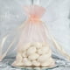 Efavormart 10PCS BLUSH Organza Gift Bag Drawstring Pouch Wedding Favors ...