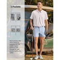 thumbnail image 4 of PULI Men’s Golf Shorts 5" Inseam Relaxed Fit Quick-Dry Lightweight Casual Travel Hybrid Shorts with Pockets, 4 of 6