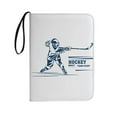 thumbnail image 3 of Estuche protector para tarjetas de 3 anillas, reutilizable, para guardar tarjetas de hockey Blanco, 3 of 9
