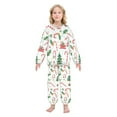 thumbnail image 2 of Fluffy Pajamas Set Fuzzy Winter Warm Pj Sets Pullover Tops and Long Pants Christmas Icon Pattern X-Small, 2 of 8