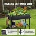 thumbnail image 4 of VEVOR Raised Garden Bed, 42.5 x 19.5 x 31.5 inch Galvanized Metal Planter Box, Elevated Outdoor Planting Boxes with Legs, 4 of 9
