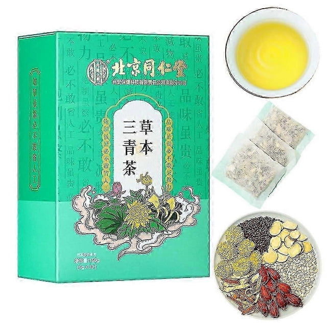 30pcs / 5g Herbal Sanqing Tea Green Teas Chinese Daily Herbal Nourishing Liver Tea