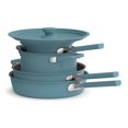 thumbnail image 1 of bella 9 Piece Ceramic Nonstick Cookware Set, Fits-anywhere&acirc;&cent; Kitchenware w EverGood&acirc;&cent; Coating, Dishwasher & Oven Safe, All Sto, 1 of 7