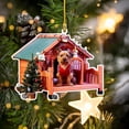 thumbnail image 4 of Árbol De Navidad Decoración Navideña De Madera Tema De Granja Adorno Colgante Adorno Decoración De Fiesta De Navidad Accesorios Vogacara HA040080-04, 4 of 6