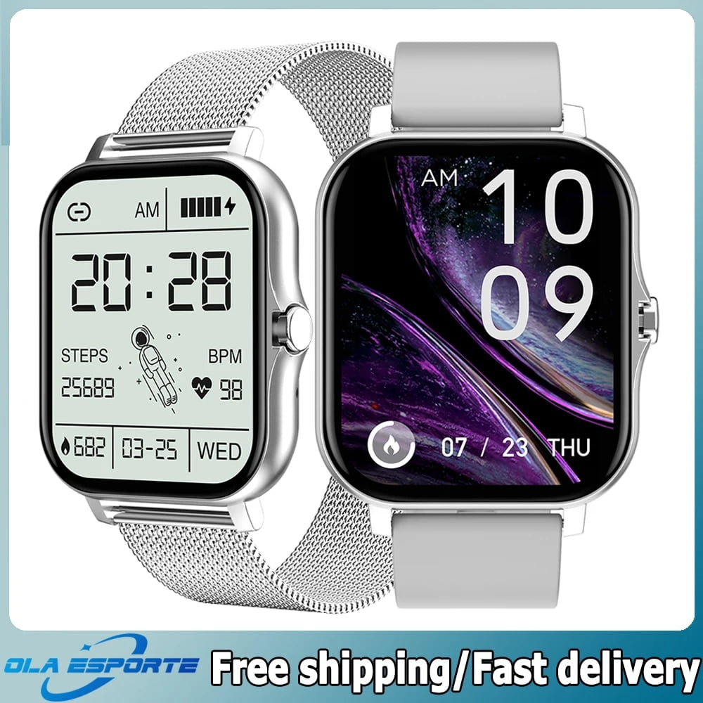 For Xiaomi Huawei Smartwatch Series 9 Men Women BT Wireless Call Voice Assistant Sports Fitness IWO Watch 8 Ultra Alarm Reminder Sliver 2
