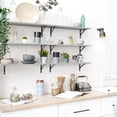 thumbnail image 6 of Kaboon 36 inch Long 10 inch Deep Floating Shelves for Wall Set of 2, Large Open Shelves Wall Mounted, Space Saving Home and Commercial Use, Grey, 6 of 8