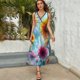 thumbnail image 5 of Vestido Largo Sin Mangas Para Mujer, Sunflower Traje Informal Para Cumpleaños, Verano, 5 of 5