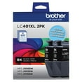 thumbnail image 5 of Brother Genuine LC401XL 2PK High Yield 2-Pack Black Printer Ink Cartridges, 5 of 7