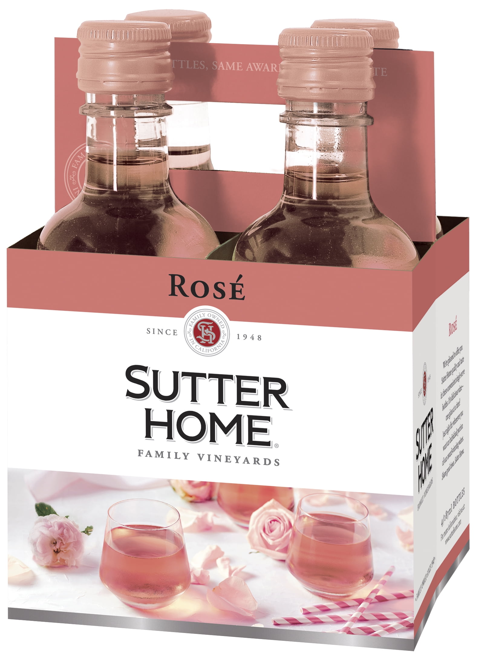 Sutter Home Rose Wine 187 ml, 4 pack