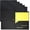 Black, variant on Youngever 6 Pack Heavy Duty Plastic Two Pocket Folders, Heavy Duty Plastic 2 Pocket Folder (Black)
