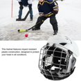 thumbnail image 4 of Hockey Helmet Combo with Cage, Ice Hockey Helmet Face  Cage, Ice Hockey Player Helmet, Ice Hockey Protective Gear for Hockey and Bull Riding Rodeo Youth Size White, 4 of 7