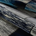 thumbnail image 3 of LaDole Rugs  Copper Abstract European Area Rug in Black Grey Blue Black Grey Blue - 2'7" x 4'11"(80cm x 150cm), 3 of 5