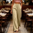 thumbnail image 2 of Sevevn Women’s High-Waisted Split Hem Baggy Wide Leg Sweatpants Elastic Drawstring Pants with Side Pockets, 2 of 6