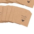 thumbnail image 3 of Etiquetas de papel Sunnimix 100 piezas Etiqueta kraft guita marrón, 3 of 7