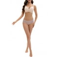 thumbnail image 2 of INSPIRE CHIC Nursing Bra for Women Lace Front Closure Adjustable Straps Pumping Maternity Underwear B 36 Beige, 2 of 4